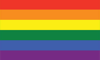 LGBTQIA+ rainbow flag